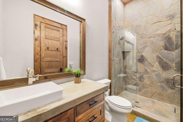 126 Wawayanda Dr, Mineral Bluff, GA 30559 - bathroom with a marble finish shower and vanity