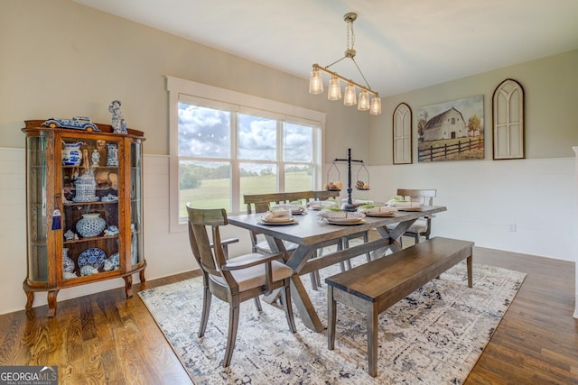 3076 E Lake Rd, Mcdonough, GA 30252 - dining space featuring wood finished floors