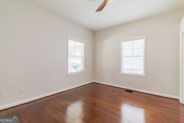 496 Rankin St NE, Atlanta, GA 30308 - unfurnished room featuring hardwood / wood-style flooring and a ceiling fan