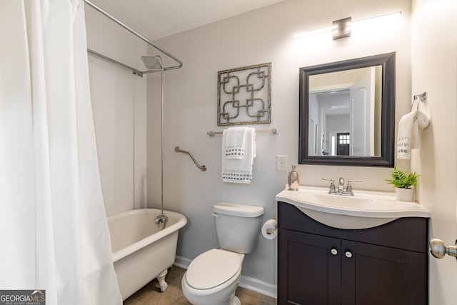 496 Rankin St NE, Atlanta, GA 30308 - bathroom featuring vanity, shower / bathtub combination with curtain, and tile patterned floors