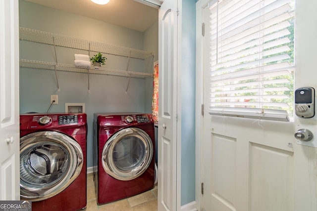 496 Rankin St NE, Atlanta, GA 30308 - laundry area with washer and dryer and tile patterned flooring