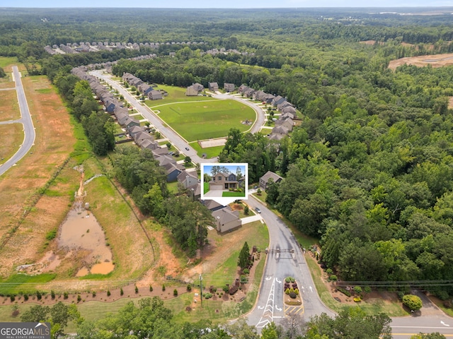 1001 Hartwell Rd, Locust Grove, GA 30248 - bird's eye view of a heavily wooded area