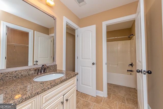 303 Sage Meadows Ln, Bonaire, GA 31005 - full bath with vanity and washtub / shower combination