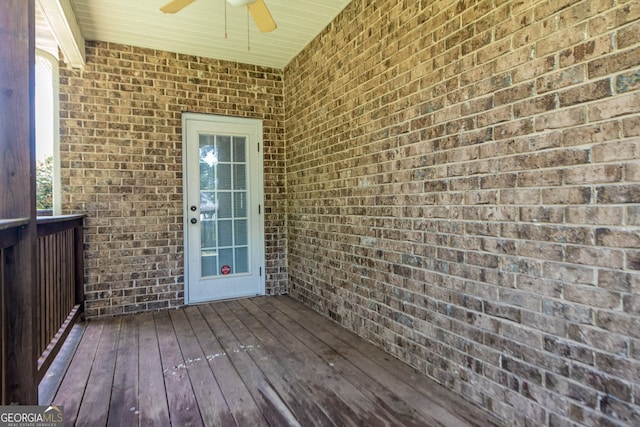 303 Sage Meadows Ln, Bonaire, GA 31005 - deck with ceiling fan