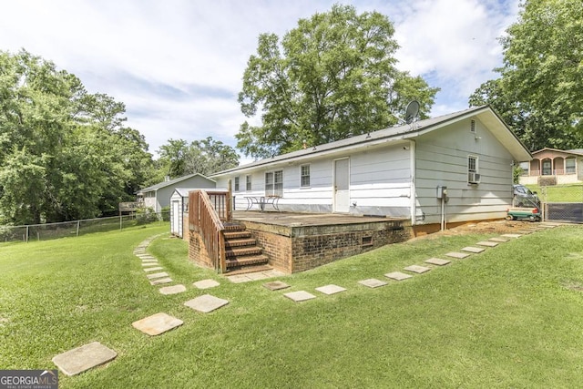 4782 Two Oak Dr, Macon, GA 31210 - rear view of house featuring a deck