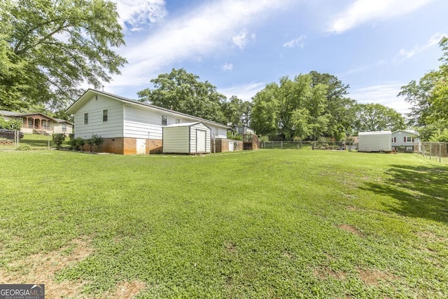 4782 Two Oak Dr, Macon, GA 31210 - fenced backyard featuring a storage unit