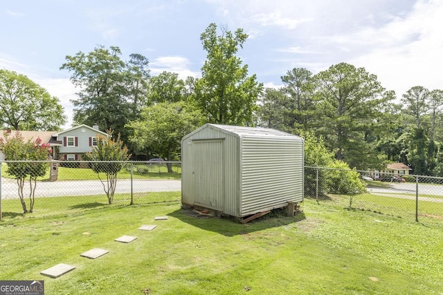 4782 Two Oak Dr, Macon, GA 31210 - view of shed featuring a fenced backyard