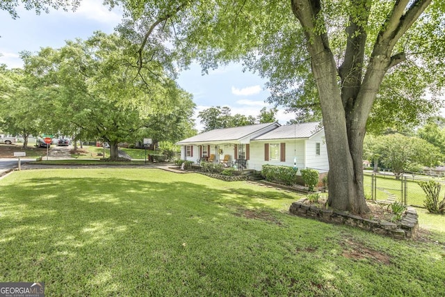 4782 Two Oak Dr, Macon, GA 31210 - view of yard featuring covered porch