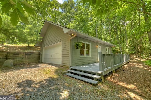 312 Mollie Mountain Trl, Ellijay, GA 30536 - view of property exterior featuring a wooden deck