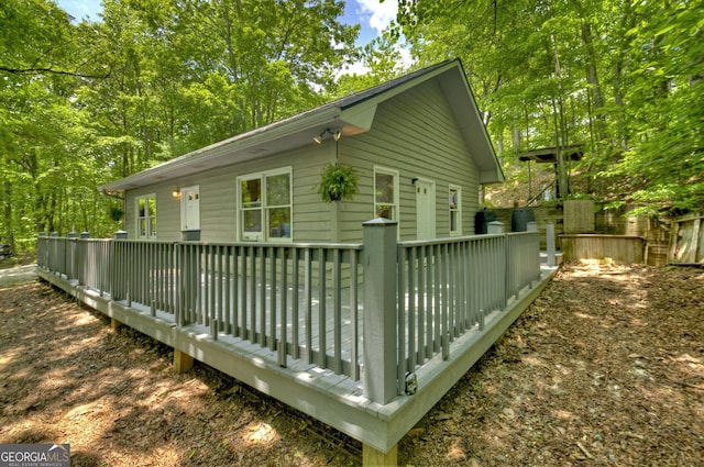 312 Mollie Mountain Trl, Ellijay, GA 30536 - garage featuring wood walls