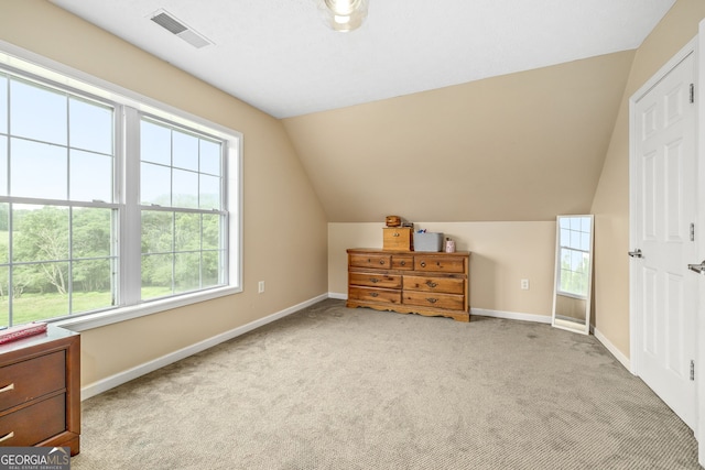 107 Line Creek Rd, Nicholson, GA 30565 - bonus room with plenty of natural light, vaulted ceiling, and carpet flooring