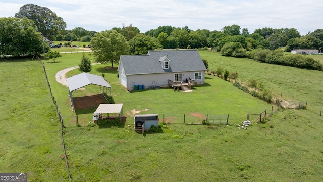 107 Line Creek Rd, Nicholson, GA 30565 - overview of rural landscape with a tree filled landscape