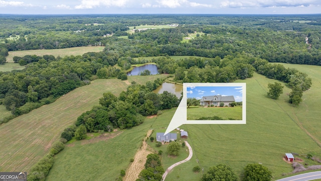 107 Line Creek Rd, Nicholson, GA 30565 - view of rural area featuring a nearby body of water and a forest