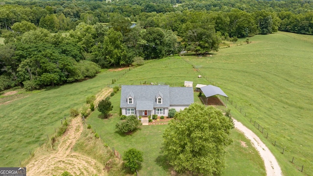 107 Line Creek Rd, Nicholson, GA 30565 - aerial view of sparsely populated area with a forest