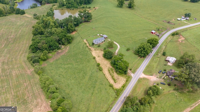 107 Line Creek Rd, Nicholson, GA 30565 - aerial view of property's location with rural landscape and a nearby body of water
