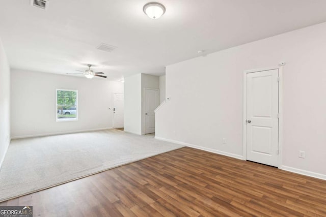 4001 Avalon Rd SW, Atlanta, GA 30331 - spare room with ceiling fan and wood finished floors