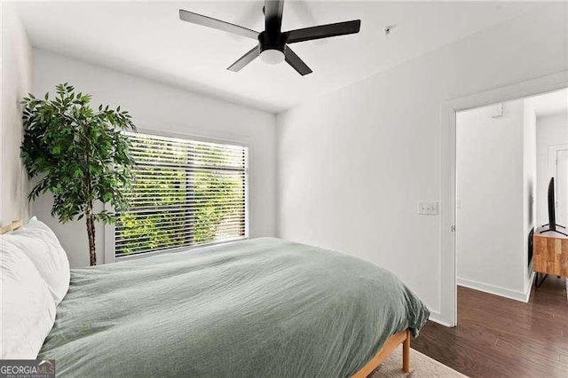 19 Moda Ln, Atlanta, GA 30316 - bedroom featuring wood finished floors and a ceiling fan