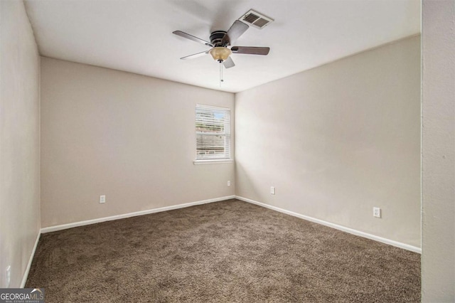2039 Oak Park Ln, Decatur, GA 30032 - spare room with carpet flooring and a ceiling fan