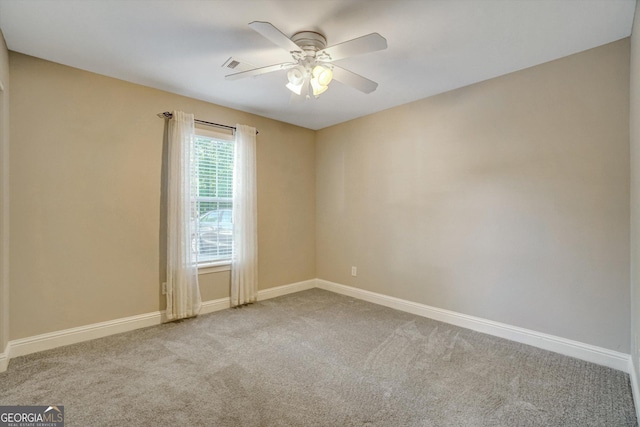 209 Jacobs Way Apt B, Jasper, GA 30143 - carpeted empty room featuring baseboards and ceiling fan