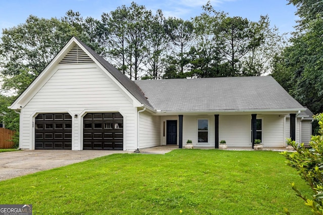 5315 Bentley Hall Dr, Alpharetta, GA 30005 - view of front of property featuring concrete driveway, a garage, and a front yard