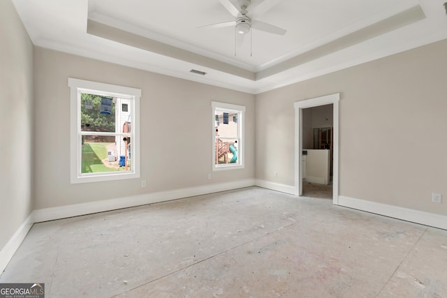 195 Grove Point Rd, Athens, GA 30605 - unfurnished bedroom featuring a tray ceiling and ornamental molding