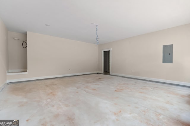 195 Grove Point Rd, Athens, GA 30605 - empty room with electric panel and unfinished concrete floors