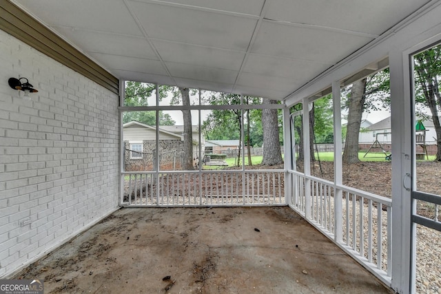 1094 SW Amber Rdg SW, Lilburn, GA 30047 - view of unfurnished sunroom