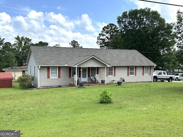 2557 Bartley Rd, Lagrange, GA 30240 - single story home with covered porch, a shingled roof, and a front lawn
