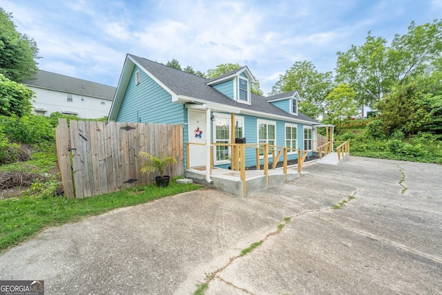 46 Wall Street Way, Toccoa, GA 30577 - rear view of house with a deck and roof with shingles