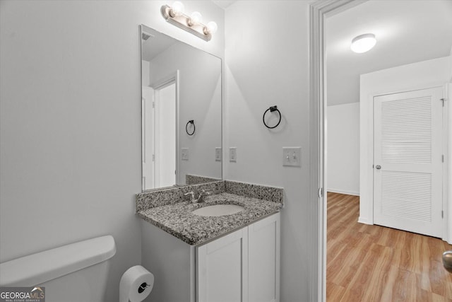104 Middleton Ct, Chatsworth, GA 30705 - bathroom with vanity and wood finished floors