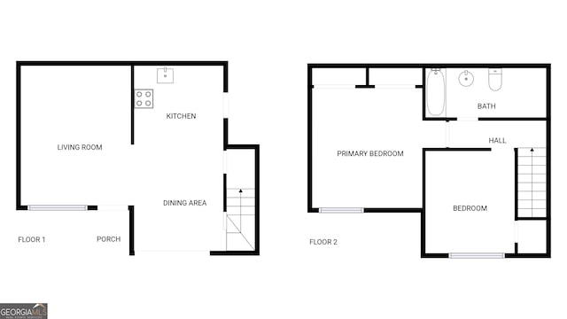 1480 D NE Pine Log Rd Unit D, Conyers, GA 30012 - view of property floor plan