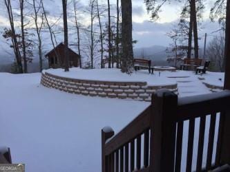 588 Tower Rd, Mineral Bluff, GA 30559 - view of yard layered in snow