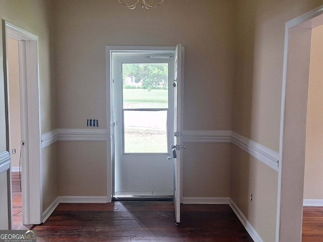 503 S 6th, Lanett, AL 36863 - doorway featuring wood-type flooring and baseboards