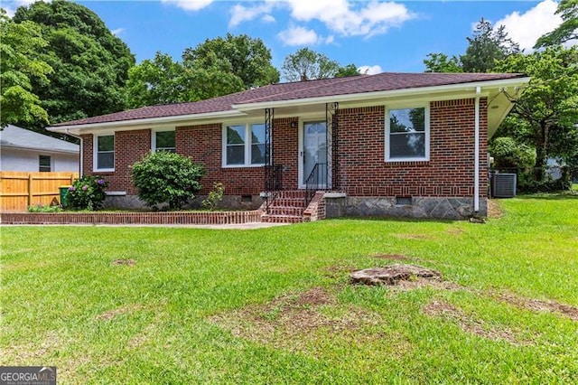 821 Springvalley Dr, Forest Park, GA 30297 - view of front of property with crawl space and brick siding
