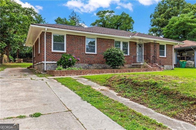 821 Springvalley Dr, Forest Park, GA 30297 - view of front of house featuring brick siding and crawl space