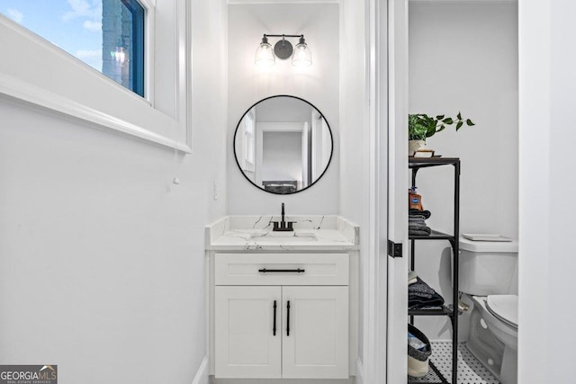 2381 Jones Phillips Rd, Dacula, GA 30019 - half bath with vanity and toilet