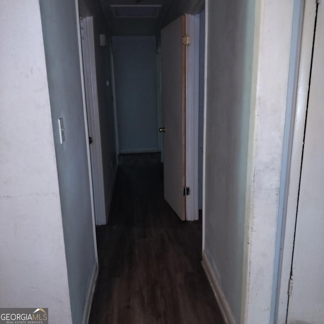5420 Herndon Blvd, Morrow, GA 30260 - hallway featuring dark wood-style flooring
