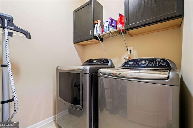 5285 Winflow Way, Suwanee, GA 30024 - laundry room with cabinet space and independent washer and dryer