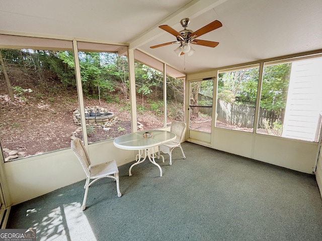 5190 Bankside Way, Peachtree Corners, GA 30092 - sunroom / solarium with a ceiling fan