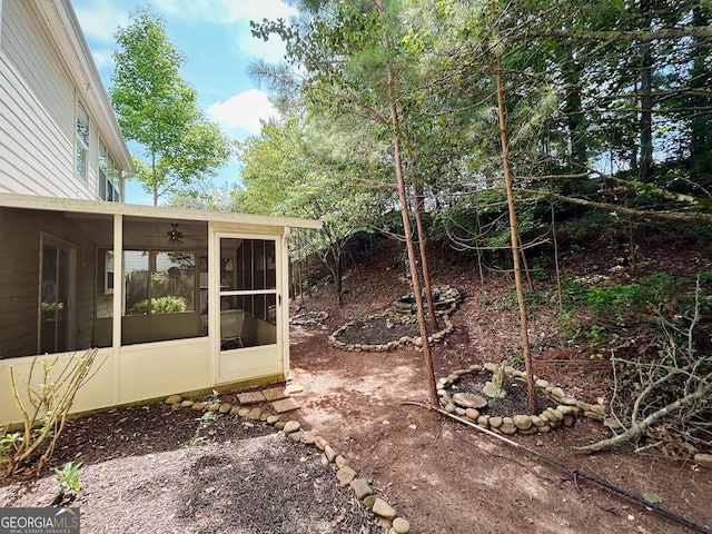 5190 Bankside Way, Peachtree Corners, GA 30092 - view of yard featuring a sunroom