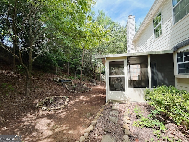 5190 Bankside Way, Peachtree Corners, GA 30092 - view of yard with a sunroom