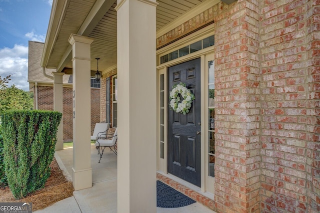 312 Relative Trl, Mcdonough, GA 30253 - view of exterior entry with covered porch and brick siding