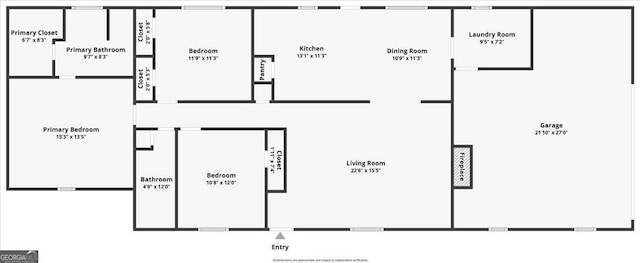 1050 Birdseye Vw, Locust Grove, GA 30248 - view of property floor plan