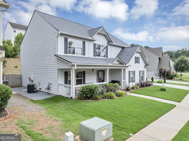 226 Creek View Ln, Acworth, GA 30102 - traditional-style home featuring a porch and a shingled roof