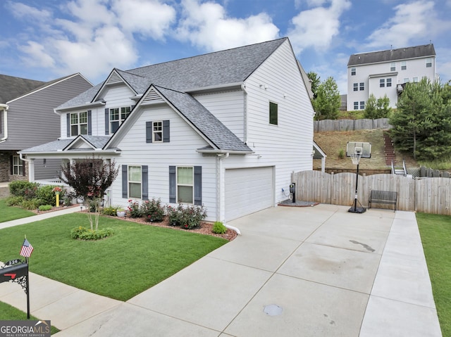 226 Creek View Ln, Acworth, GA 30102 - traditional home with roof with shingles, concrete driveway, and an attached garage