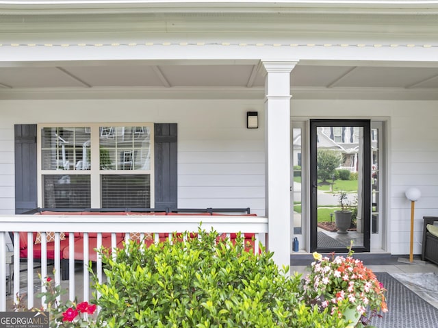 226 Creek View Ln, Acworth, GA 30102 - doorway to property featuring a porch