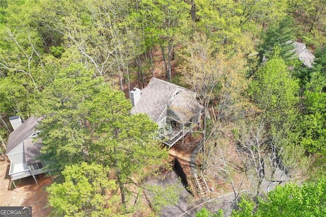 125 Wolfscratch, Big Canoe, GA 30143 - aerial view of property and surrounding area with a forest