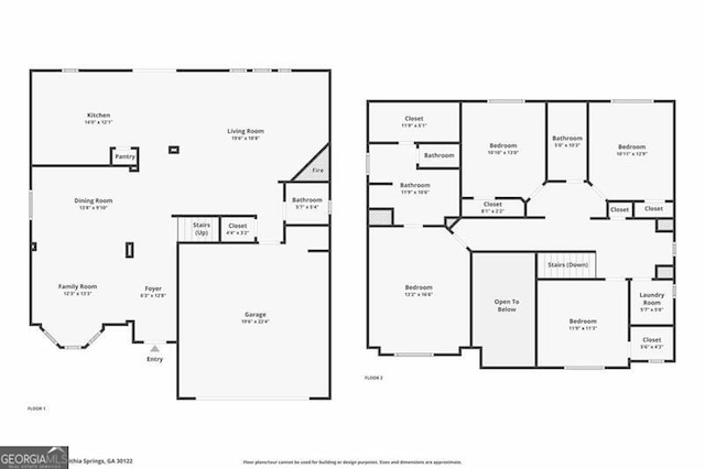 1657 Bradmere Ln, Lithia Springs, GA 30122 - view of floor plan / room layout