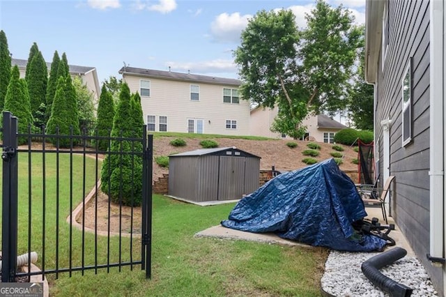 1657 Bradmere Ln, Lithia Springs, GA 30122 - view of yard featuring a storage shed