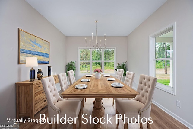 LOT6 The Rock Rd, Thomaston, GA 30286 - dining room featuring a chandelier and wood finished floors